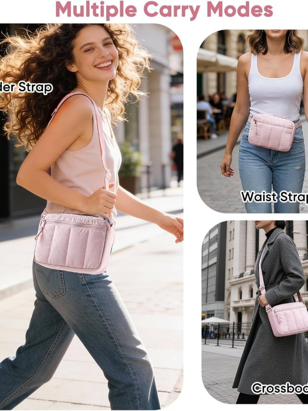 Soft Pistol Case for Women, Waist & Crossbody Concealed Carry Purse Gun Bag with - Picture 6 of 6